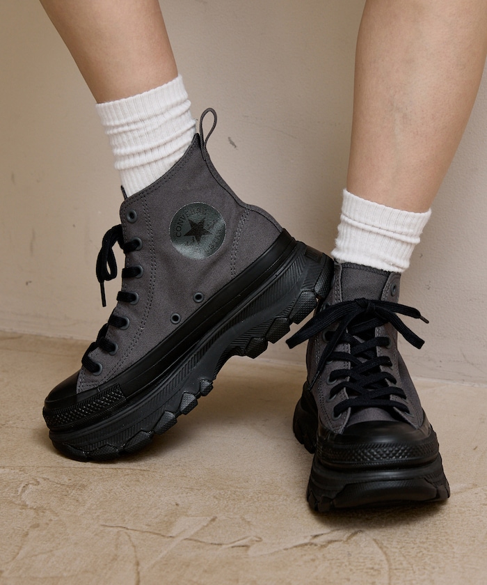 ALL STAR TREKWAVE HI 高筒厚底帆布鞋 23.0-25.0cm 限定展開