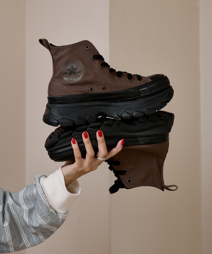 ALL STAR TREKWAVE HI 高筒厚底帆布鞋 23.0-25.0cm 限定展開