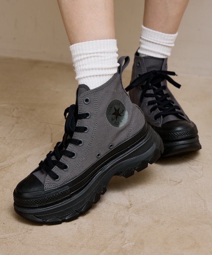 ALL STAR TREKWAVE HI 高筒厚底帆布鞋 23.0-25.0cm 限定展開