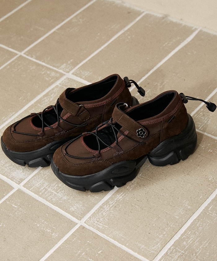 MARY QUANT×PUBLUXクロスコード バレエ スニーカー PUBLUX スニーカー MARY QUANT × PUBLUX/マリークワント クロス