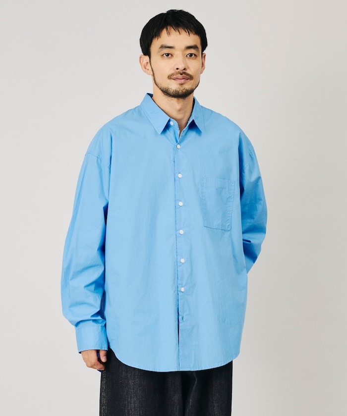 リラックスフィット レギュラーカラー ブロードシャツ【限定展開】