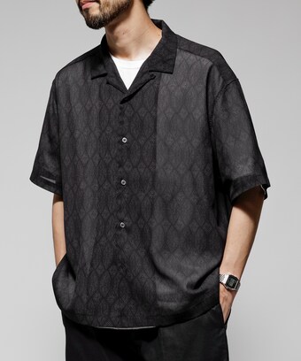 別注】ne Quittez pas BLACK FINE POPLIN シャツ（別注】ne Quittez 
