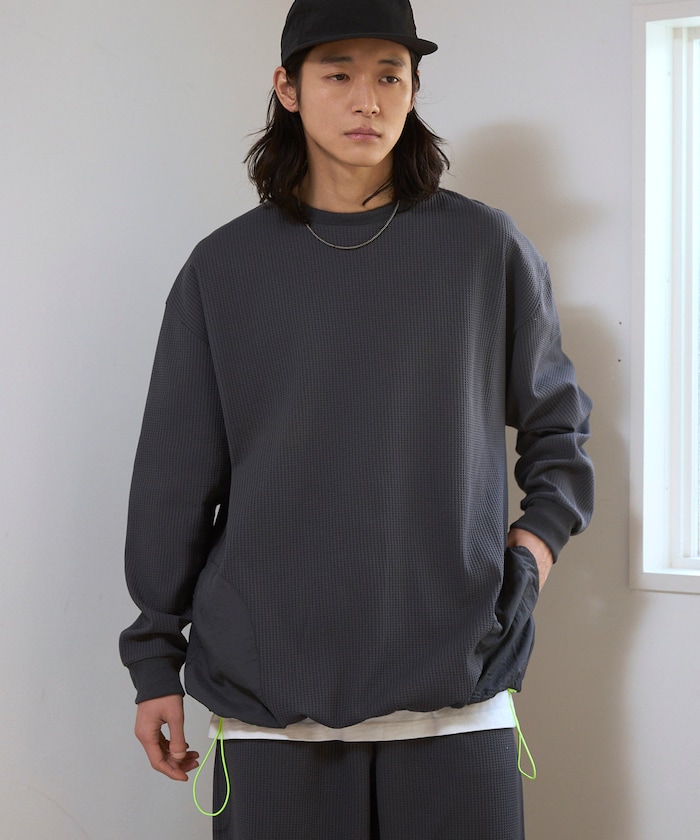 サイドポケット スピンドル テック サーマル クルー