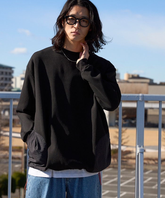 サイドポケット スピンドル テック サーマル クルー