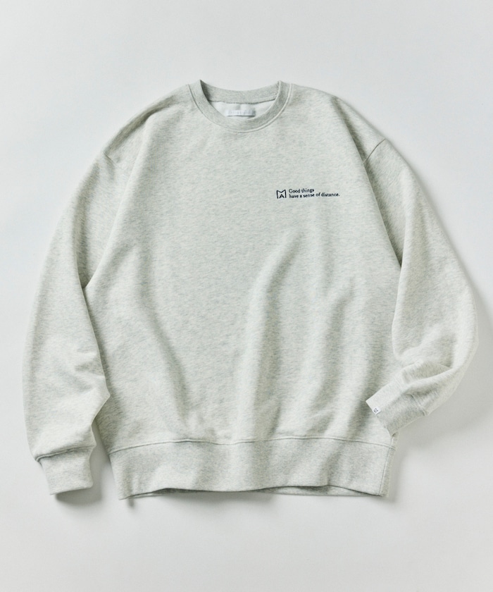 MA BASIC ロゴ 刺繍 クルーネック スウェット