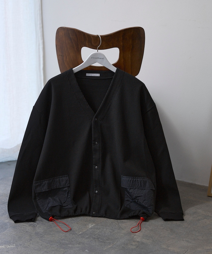 サイドポケット スピンドル テック サーマル カーディガン