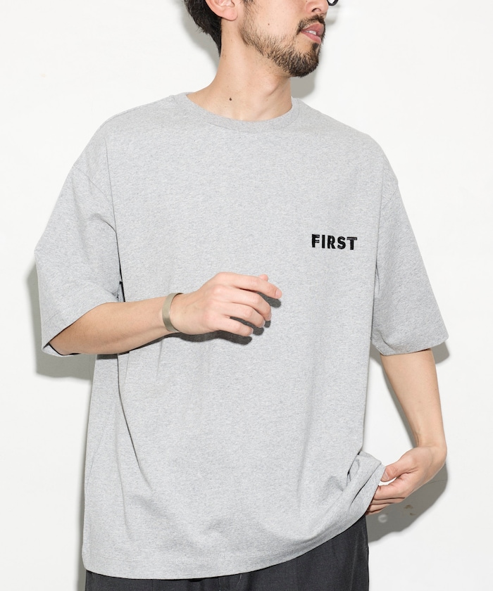 6オンス フロントロゴ 刺繍 クルーネックTシャツ / ワンポイントデザインTシャツ LEFT CHEST EMBROIDERY BOX FIRST