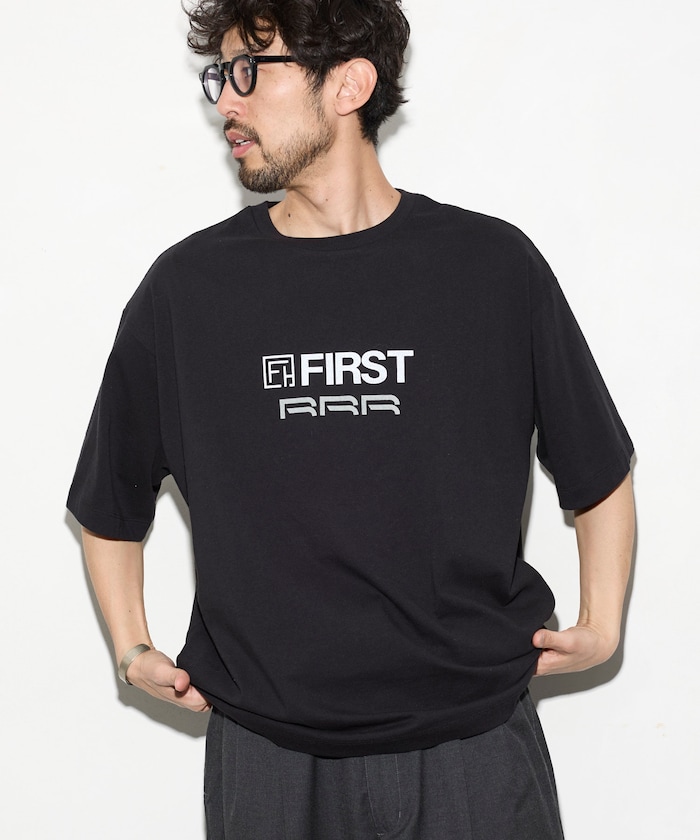 6オンス フロントロゴプリント クルーネックTシャツ / プリントTシャツ PRINT RRR