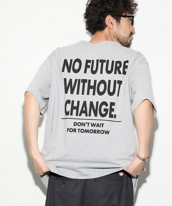 6オンス フロントロゴ 刺繍 クルーネックTシャツ / バックプリントTシャツ  PRINT LEFT CHEST EMBROIDERY BOX FIRST