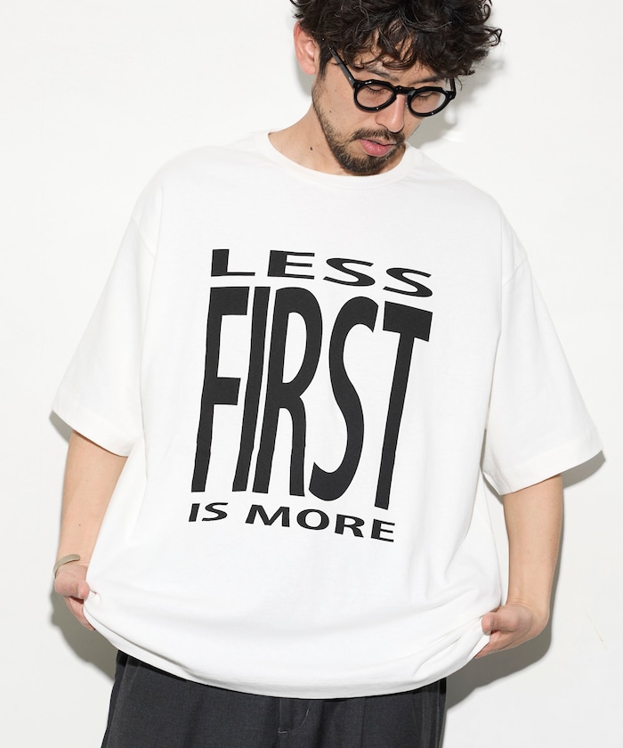 6オンス フロントロゴプリント クルーネックTシャツ / プリントTシャツ  PRINT BIG FIRST