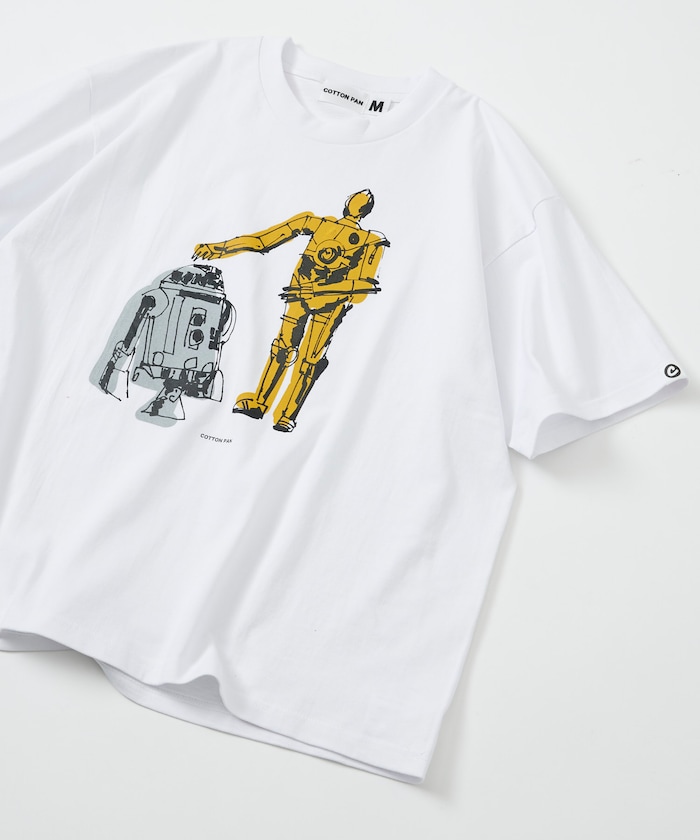 リラックスフィット プリント クルーネック Tシャツ / 名コンビ