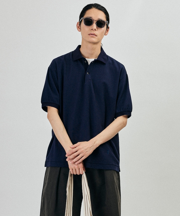 ワンポイント刺繍 カノコ ポロシャツ