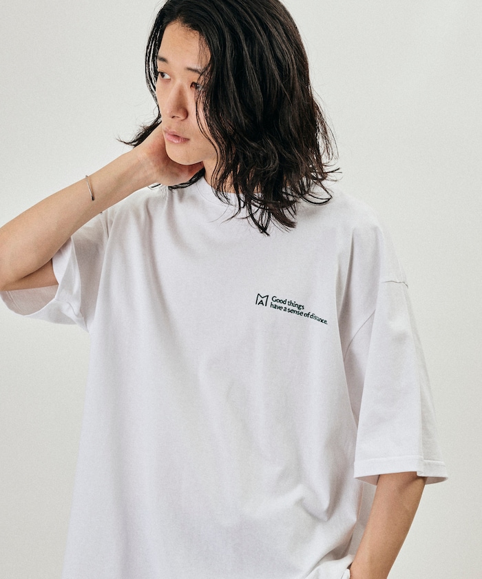 MA ベーシック ロゴ 刺繍 ショートスリーブ Tシャツ