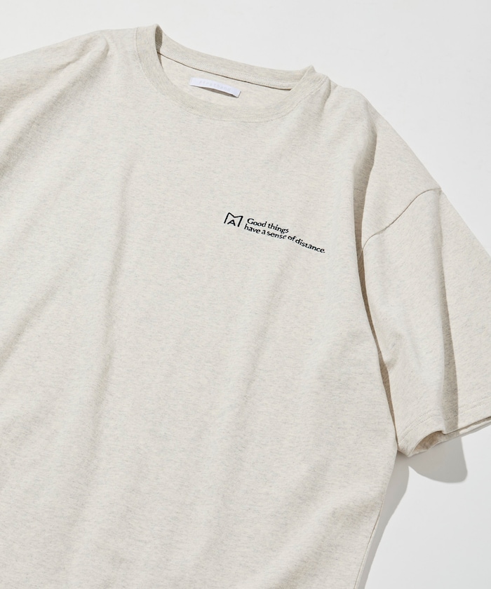 MA ベーシック ロゴ 刺繍 ショートスリーブ Tシャツ