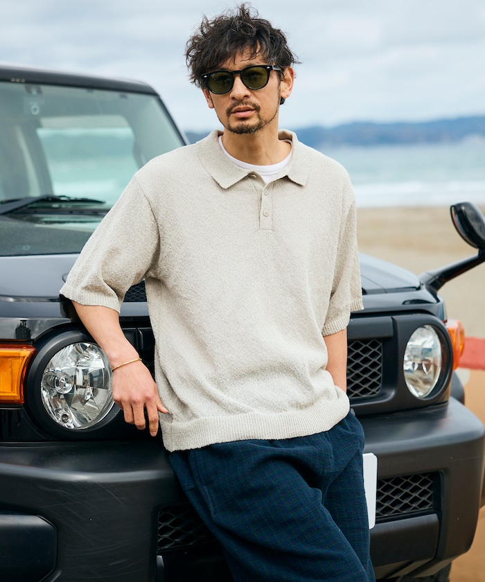 ドライタッチ ブークレヤーン ニットポロシャツ