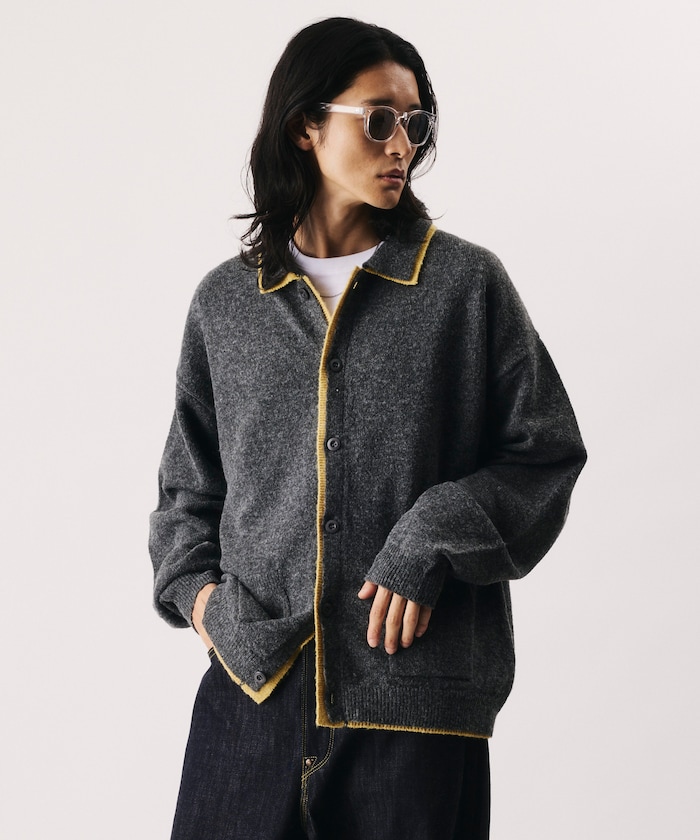 フェイクレイヤード ニットジャケット【限定展開】