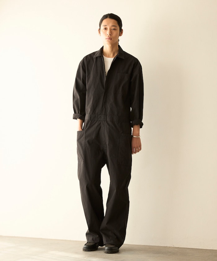 タイプライター シャツ地 オールインワン