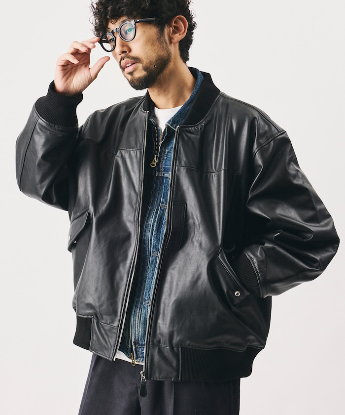 【限定展開】 Leather Big MA-1