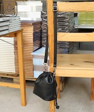 2WAY Leather Shoulder Bag 2 / レザー2WAY巾着ショルダーバッグ 