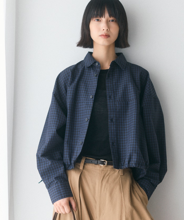 ヘムコード 切り替え ショートレングス ロングスリーブ シャツ【限定展開】