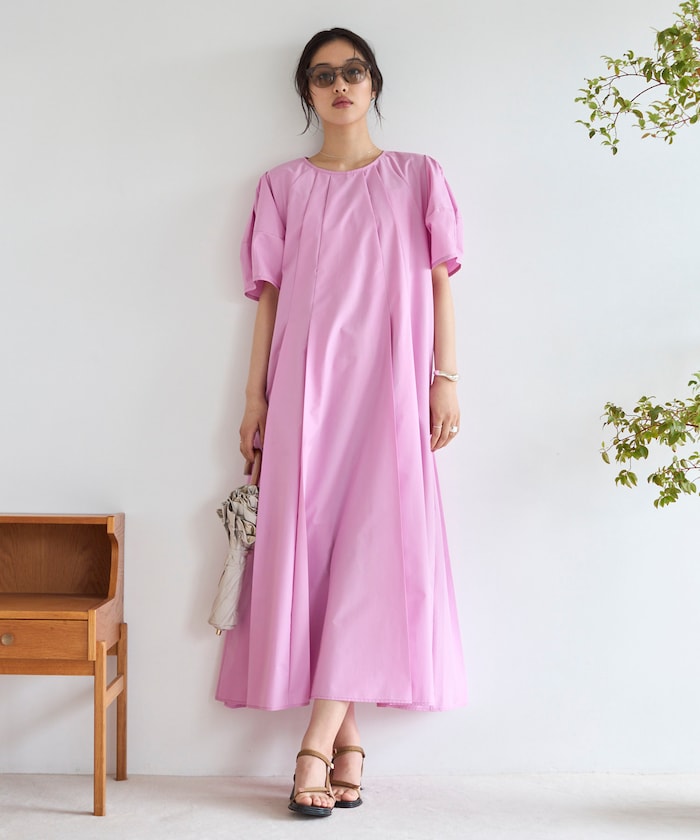 バルーンスリーブ 2WAY ワンピース / 5分袖