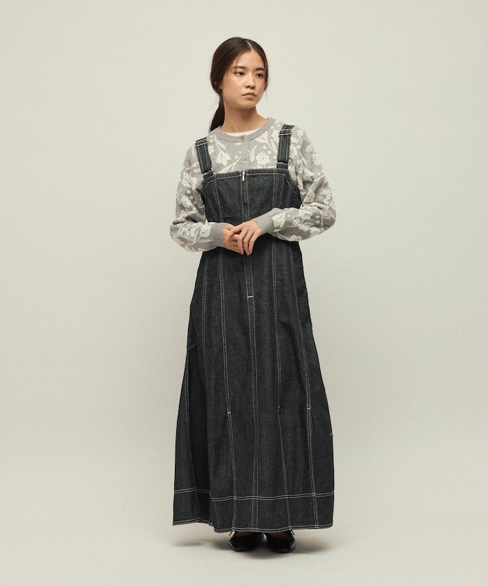 Firsthand/デニムマーメイドワンピース / Aライン スリット