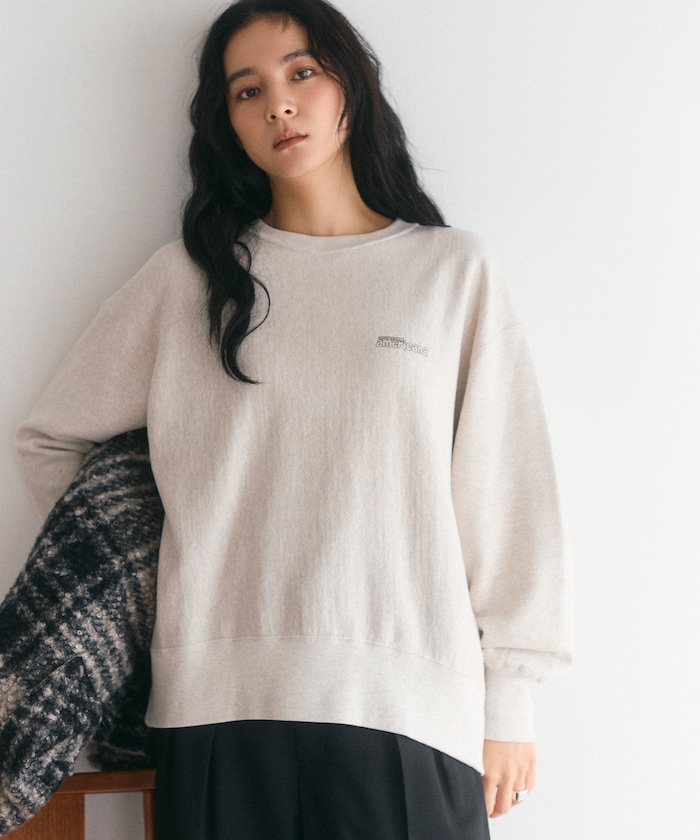 Americana × Firsthand 別注 裏毛 アウトラインロゴプリント スウェット 【限定展開】