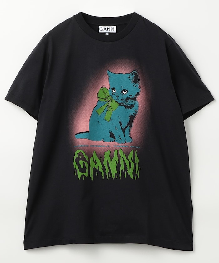 Basic Cotton Jersey Neon Kitty / T4339 / T4340