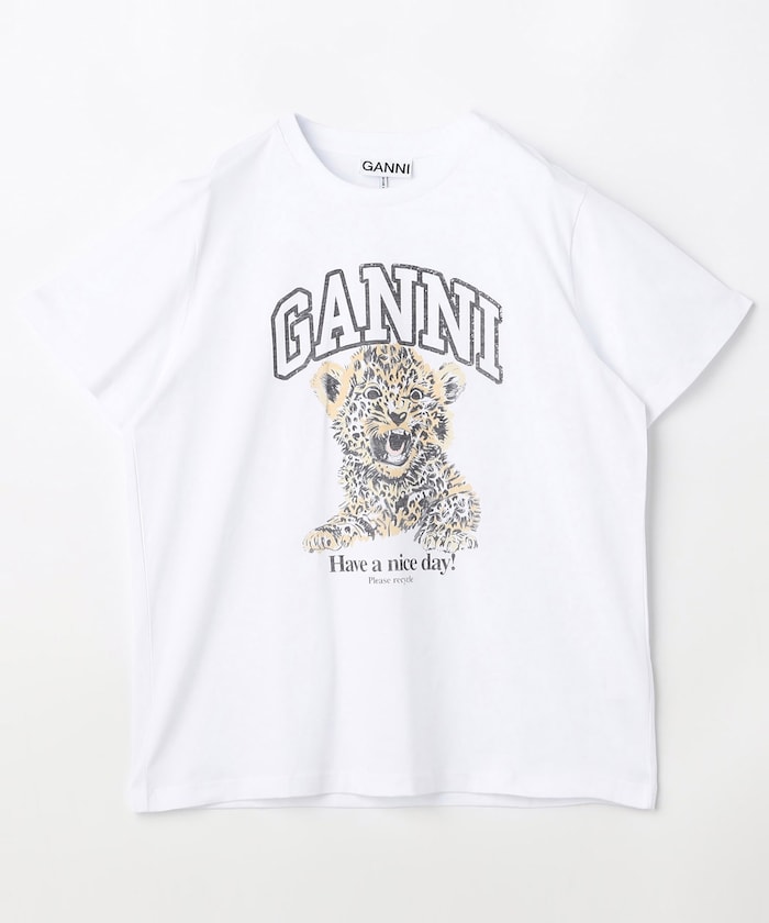 Basic Jersey Leopard Relaxed T-shirt / T4124