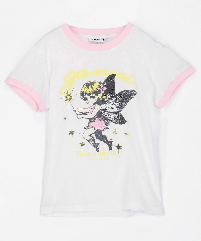 Basic Cotton Jersey Baby Fit Fairy T / A1050144 / フロント ロゴ グラフィック プリントTシャツ