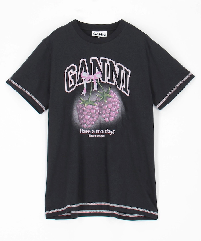 Basic Cotton Jersey Raspberry Print T / A1050219 / フロントプリント ロゴTシャツ