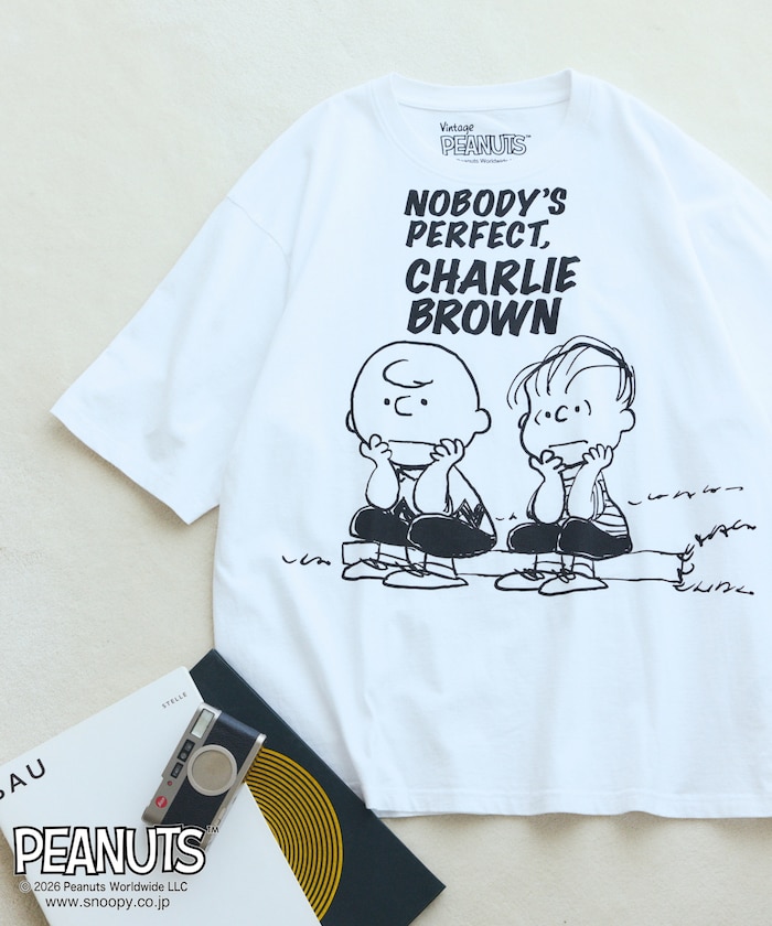 PEANUTS BUDDY フロント プリント 半袖 Tシャツ /  JT261C02