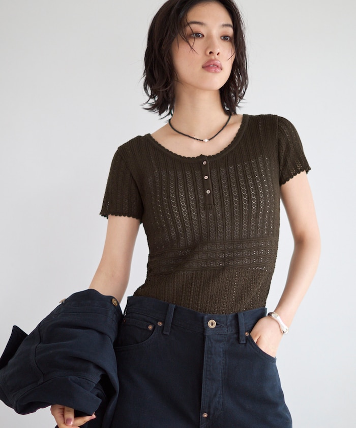 Knit leotard / N26SS-K01 / コットンニット レオタード