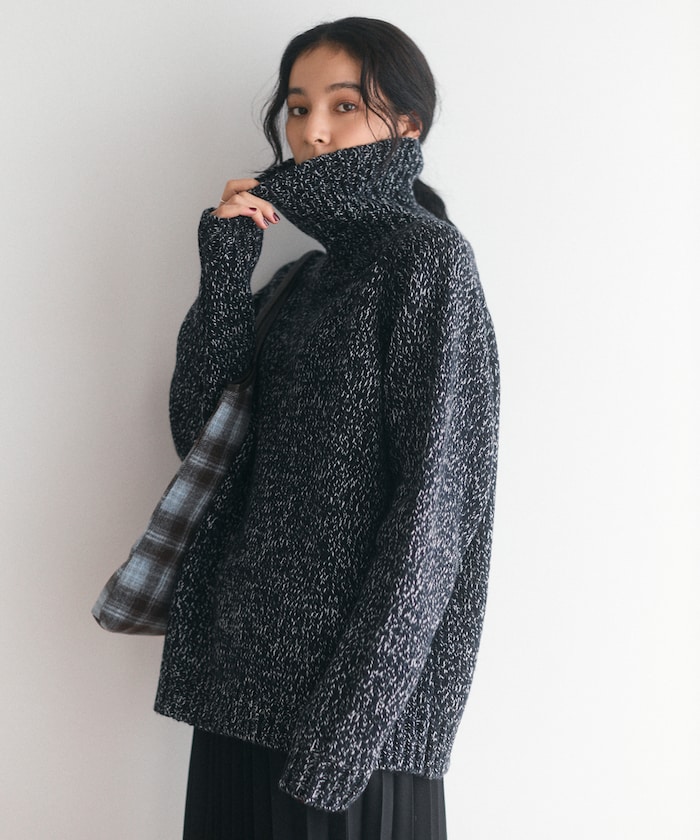 ミックスカラータートルウールニット 【限定展開】