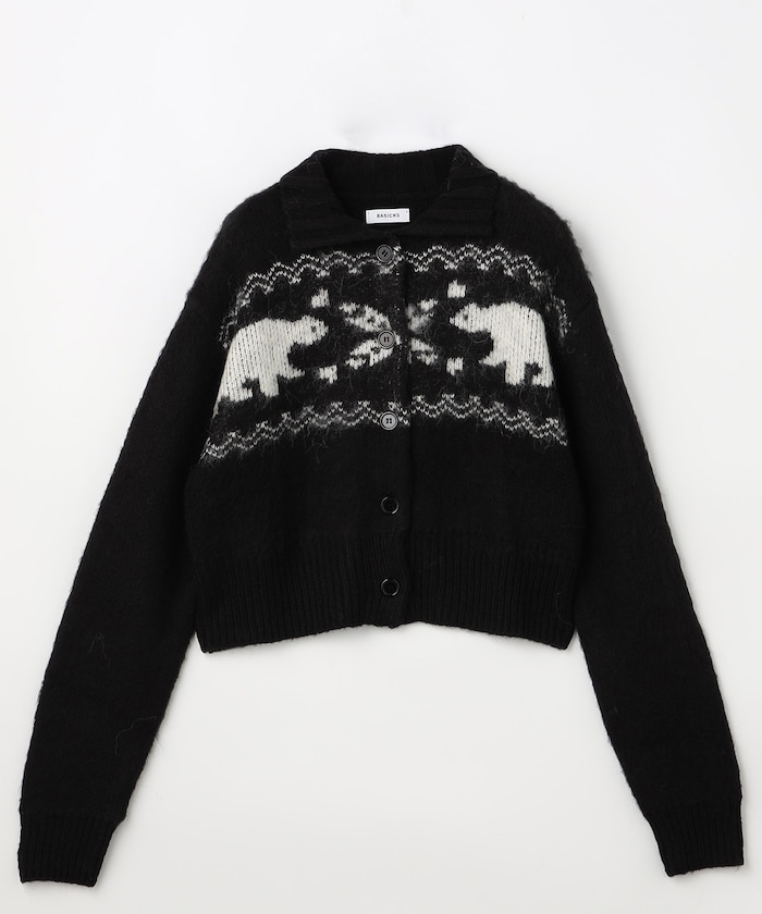 Heart Nordic Short Cardigan / S4.5-0805W