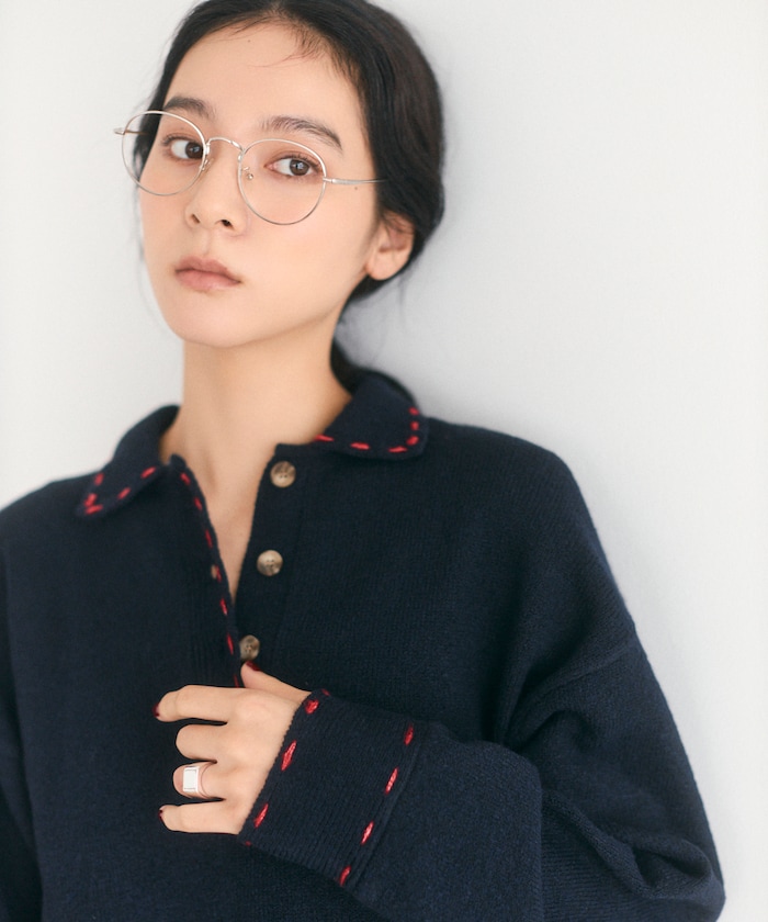 ステッチラインニットポロ 【限定展開】