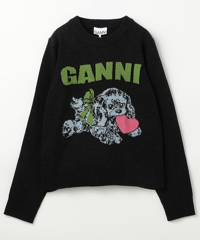 Graphic Wool Mix Fluffy Puppy Love / K2562 / K2597