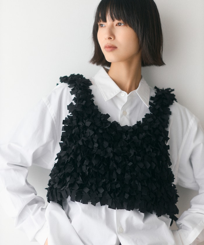 テープヤーン ハンドニットビスチェ【限定展開】