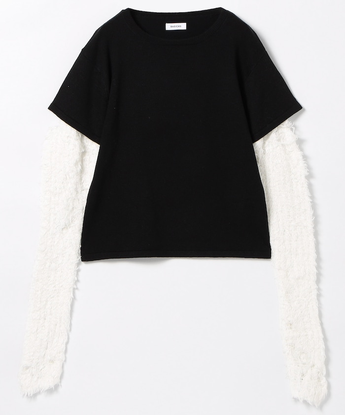 Damaged Layer Knit Top