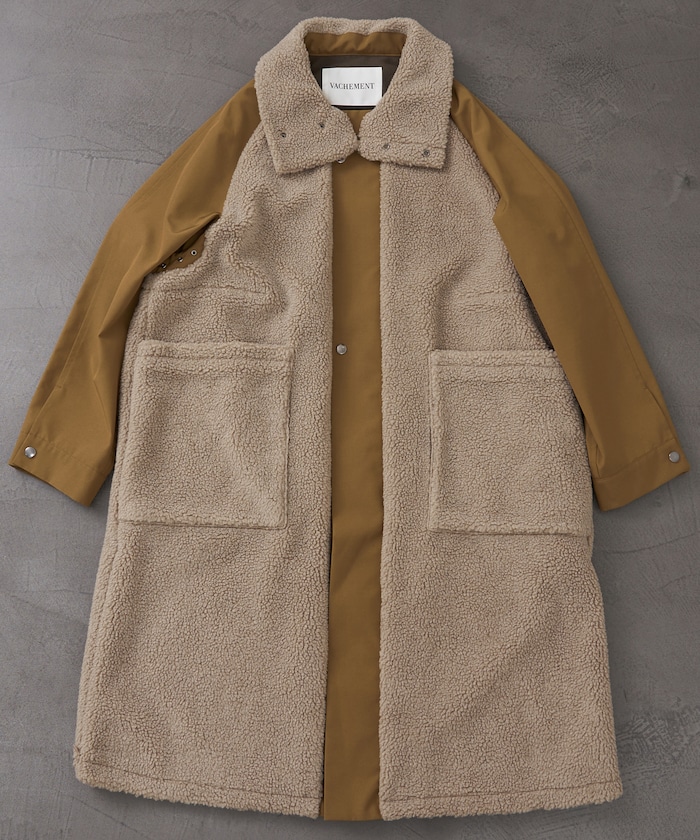 美品 VACHEMENT リサイクルシェルタフタ 23ss ベージュ 2way