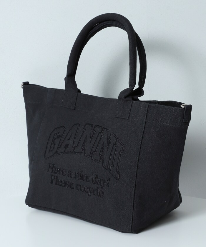 GANNI/SMALL EASY SHOPPER / A5972 / ロゴスモールトートバッグ / 2WAY 
