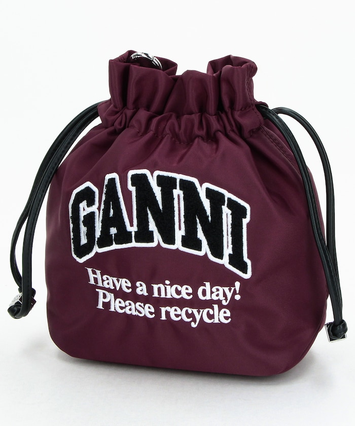 Pouch Nylon Ganni Logo【限定展開】