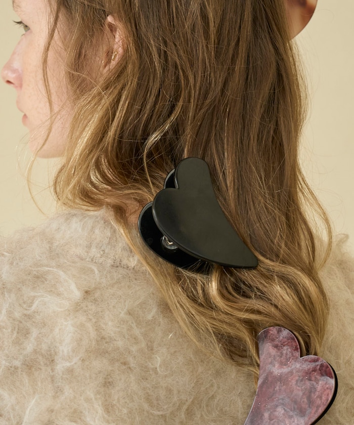 Large Heart Clip / hp1224 / ヘアクリップ