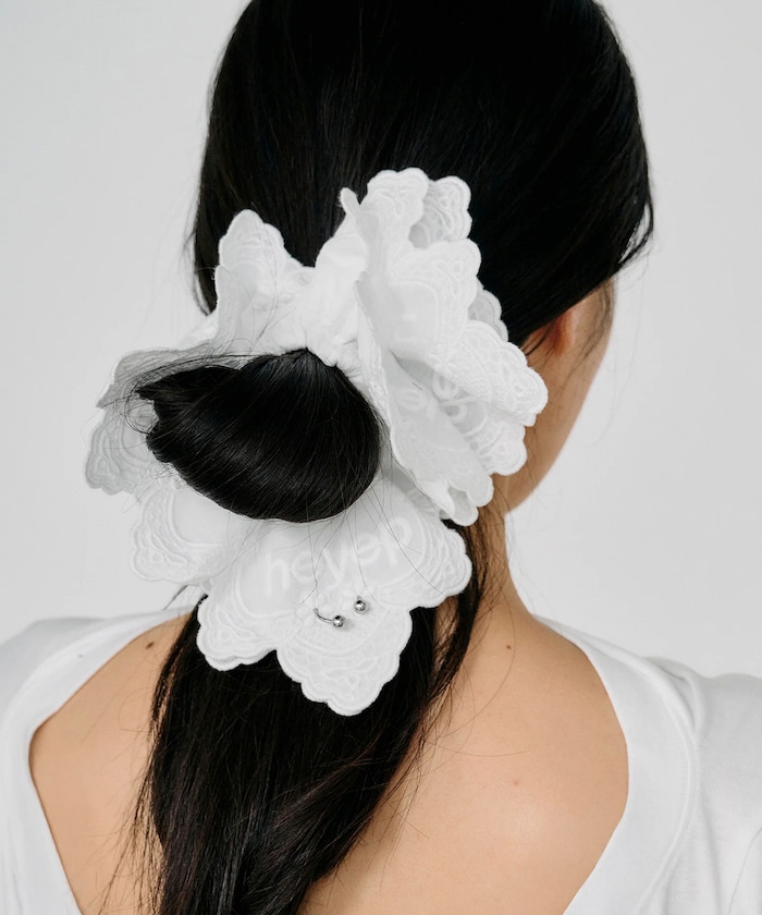 Pierced Lace Scrunchie