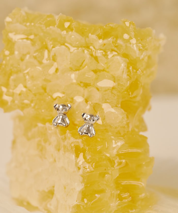 SILVER925 BEAR ピアス【限定展開】/両耳用