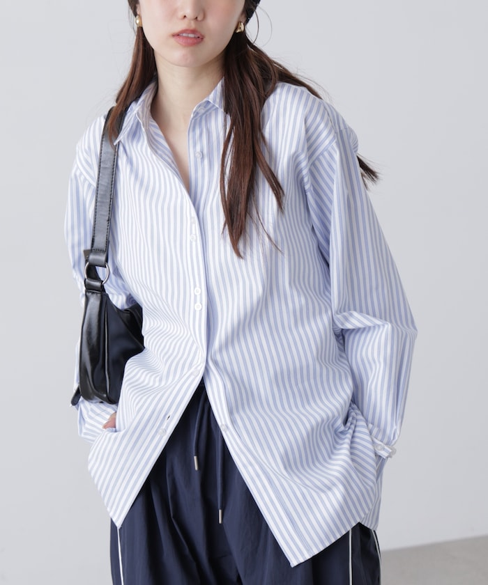 【3月16日 12：00～販売開始 】ウエストシェイプレースアップシャツ