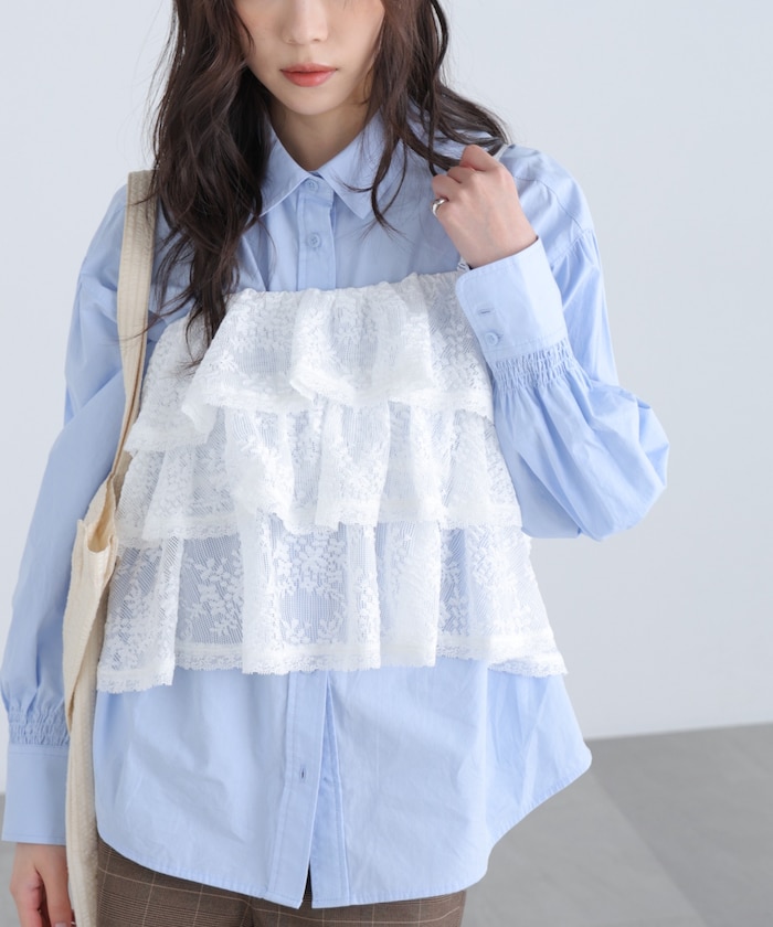 【3月16日 12：00～販売開始 】ティアードフリル2wayビスチェ