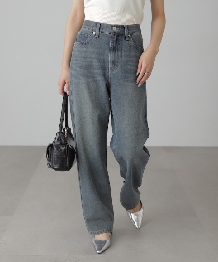 【3月16日 12：00～販売開始 】ストレートデニムパンツ