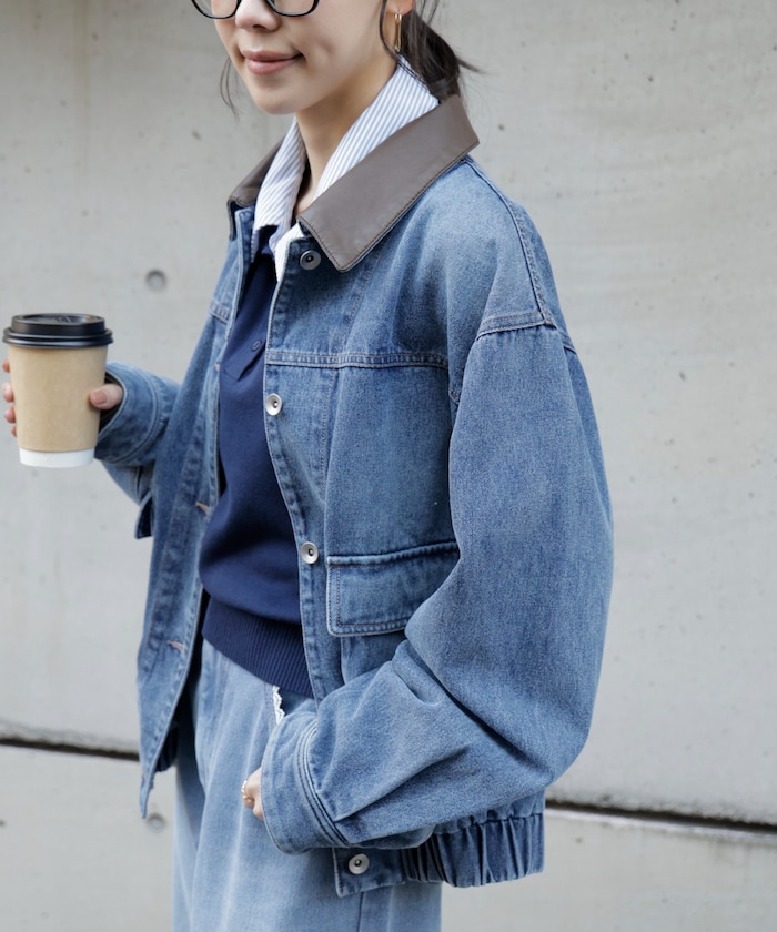 【3月16日 12：00～販売開始 】バイカラーワークジャケット