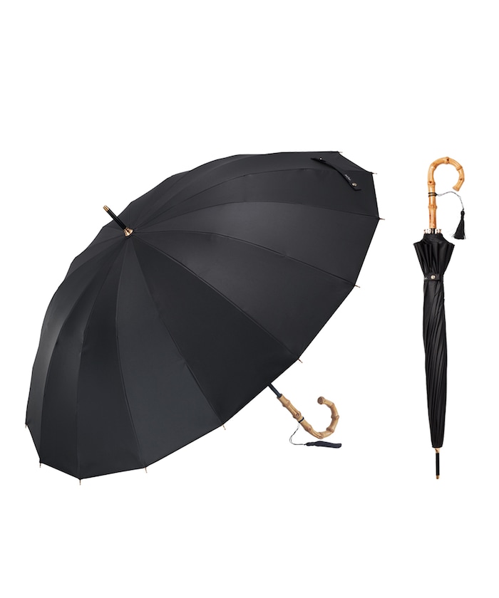 【4月27日 12:00販売開始】晴雨兼用傘 16K花びらき竹手元 55cm